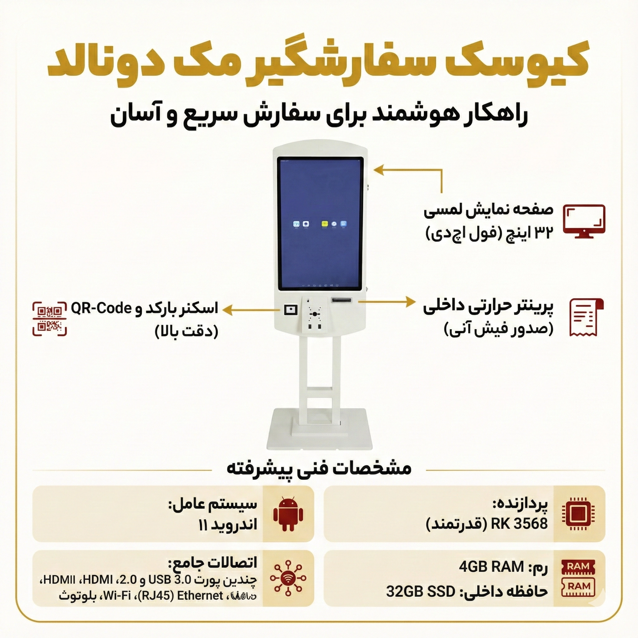 کیوسک سفارشگیر مک دونالد